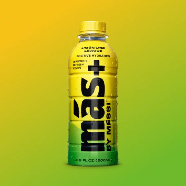 Mas+ Lemon lime league by mas by messi, good for positive hydration